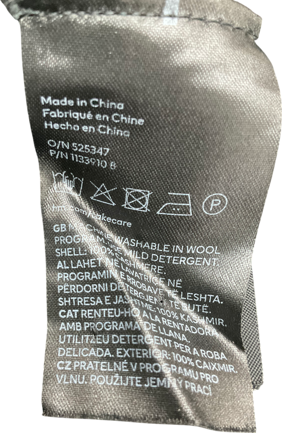 H&M Black Knitted 100% Cashmere  T Shirt UK S