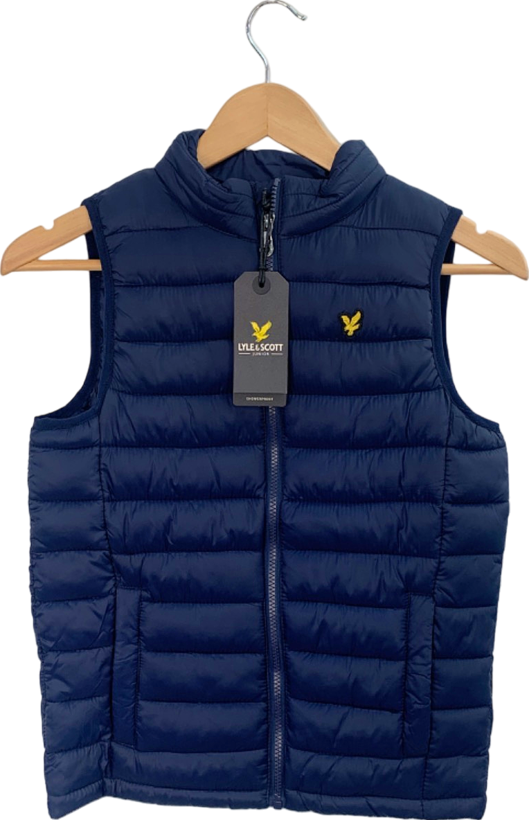 Lyle & Scott Navy Showerproof Puffer Gilet 10-11 Years