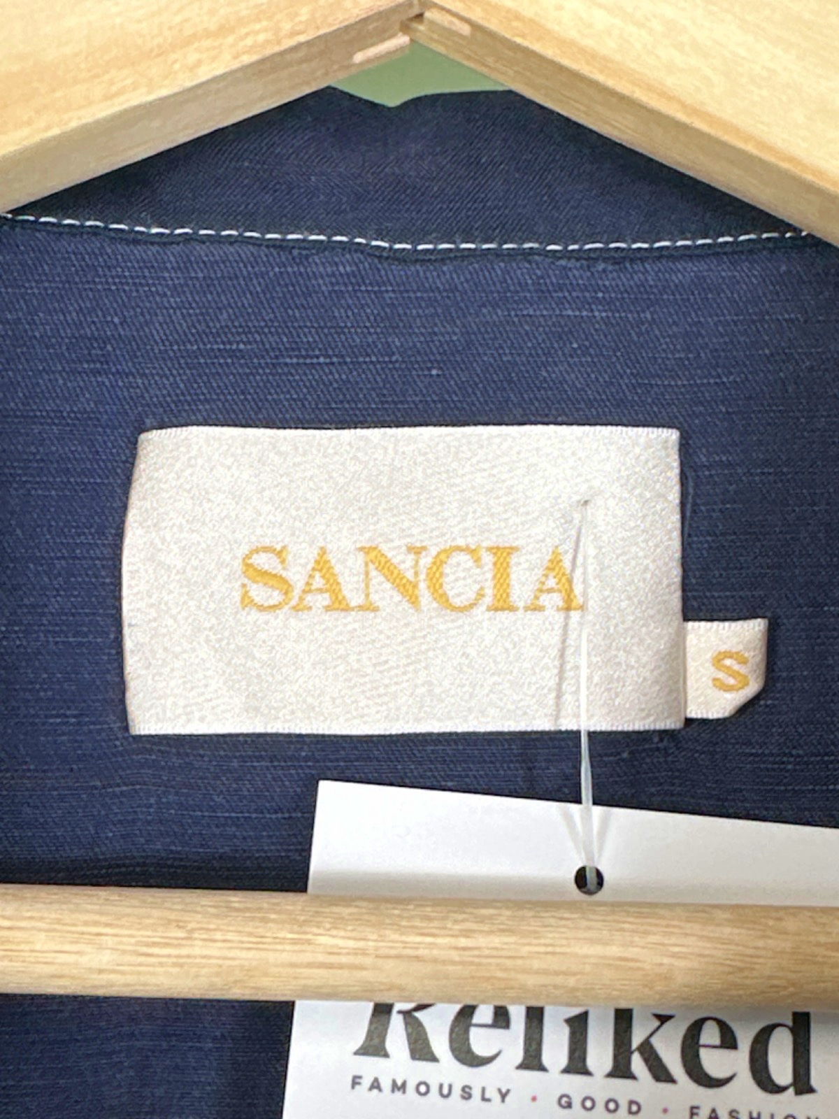 Sancia Navy Shirt UK S