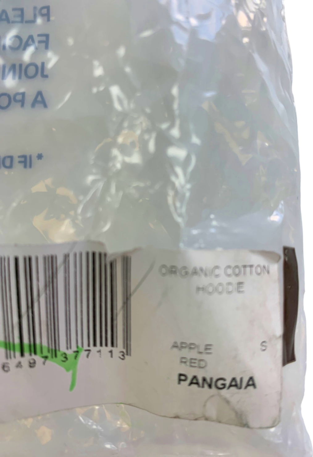PANGAIA Apple Red Organic Cotton Hoodie S