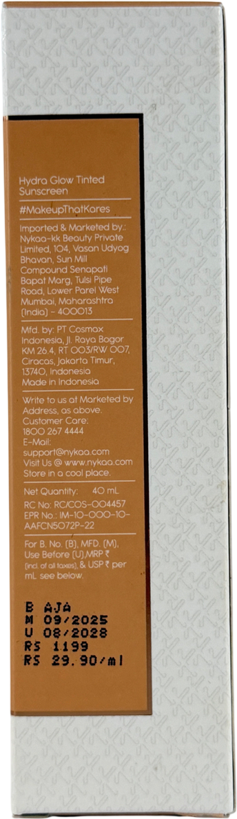 KAY BEAUTY Hydra Glow Tinted Sunscreen Spf 40 Pa++ Deep 40ml