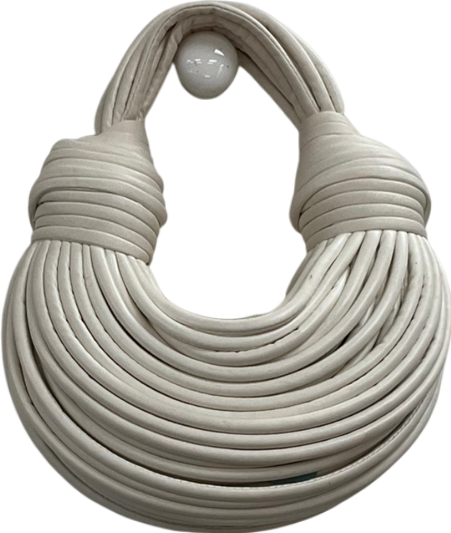 White Knot Detail Strappy Grab Bag One Size