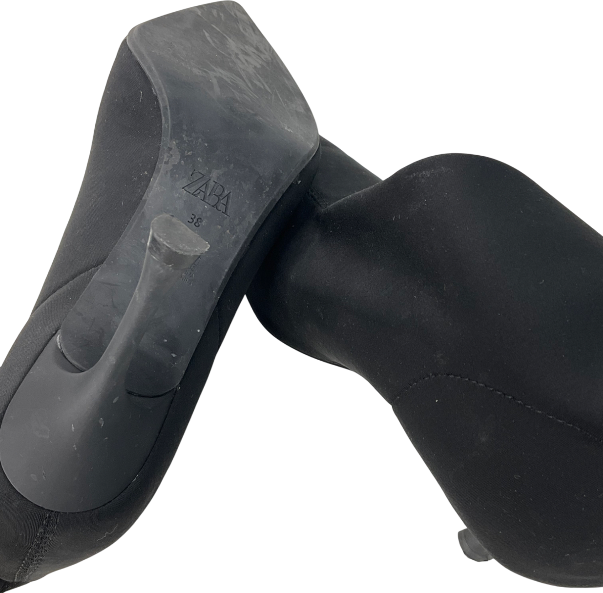 ZARA Black Sock Boot UK 5 EU 38 👠