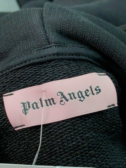 Palm Angels Black Money Weed Palm Hoodie UK S