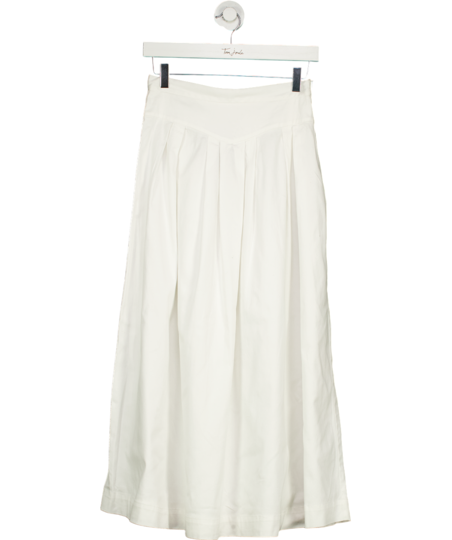 Vita Grace White Midi Skirt UK S