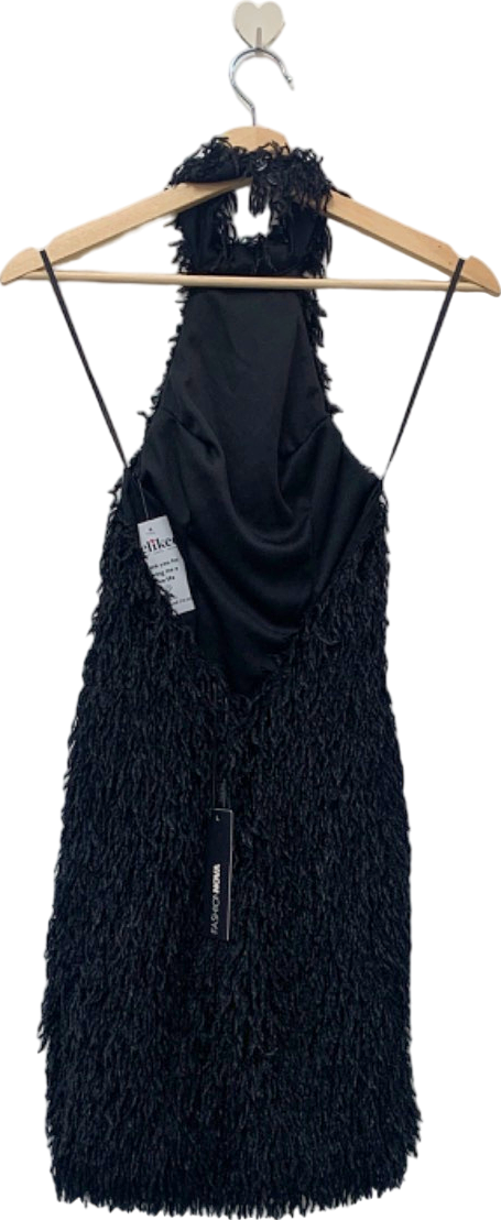 Fashion Nova Black Milani Backless Mini Dress XS