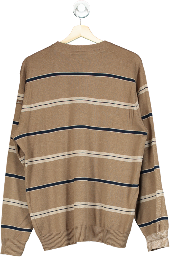 Paul & Shark Brown Striped Sweater UK L