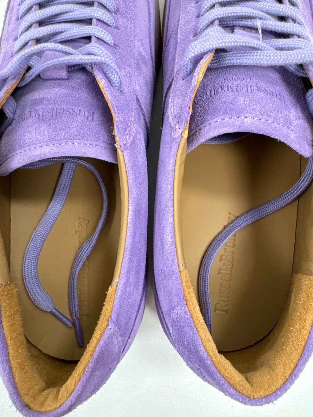 Russell & Bromley Lilac Bailey Suede Trainers EU 43