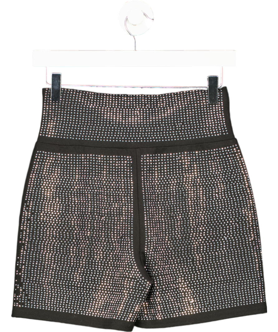 I.AM.GIA Black Silver Gems Shorts UK S