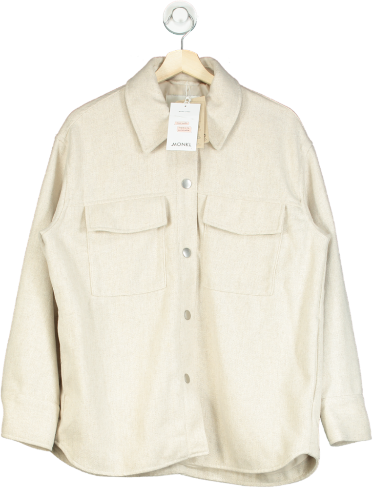 Monki Beige Shacket UK S