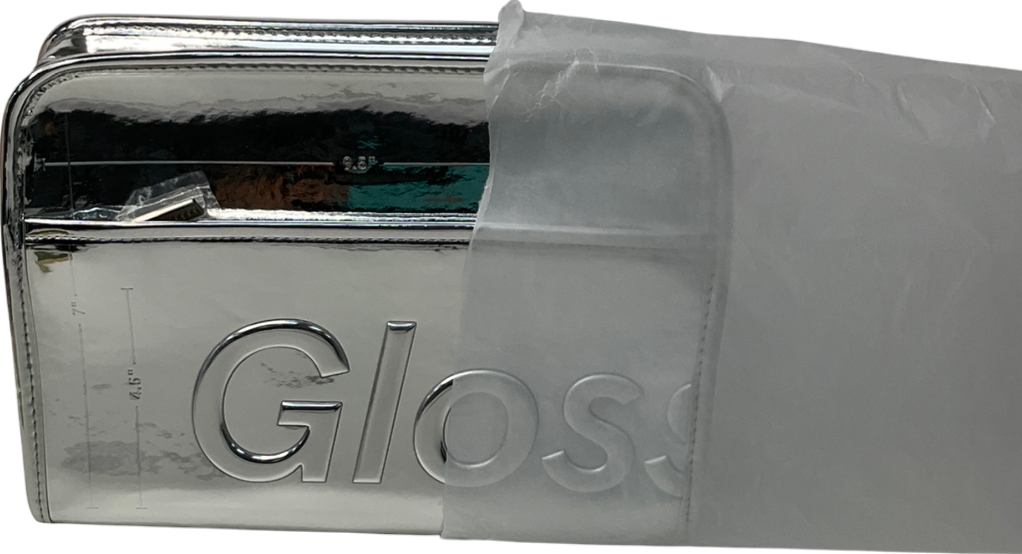 glossier Metallic Limited Edition Snow White Beauty Bag One Size