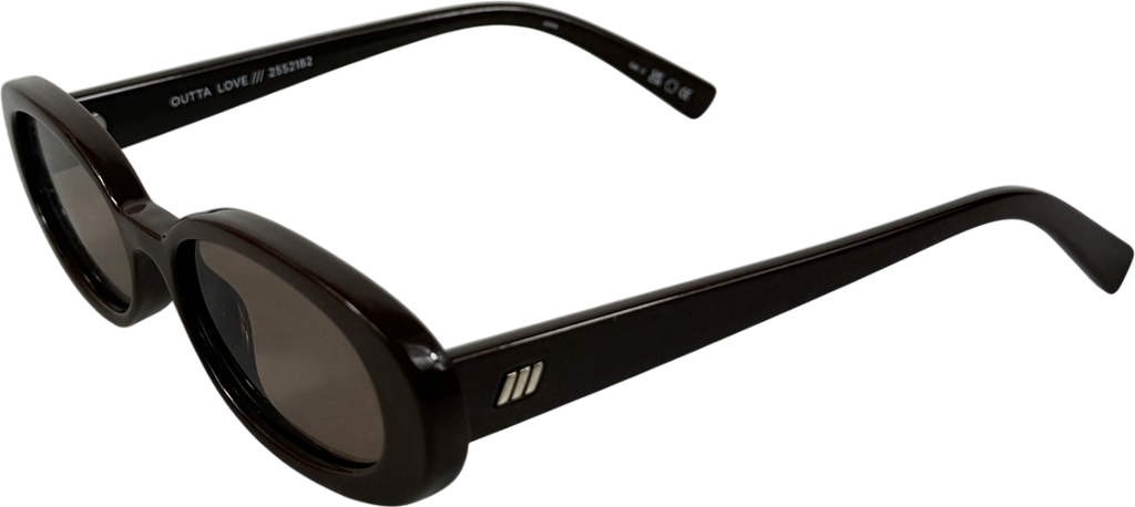 Le Specs Brown Outta Love Sunglasses Cocoa