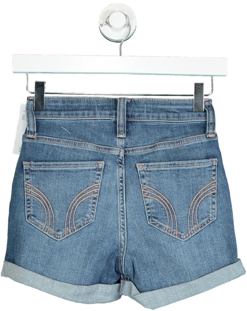 Hollister Blue Curvy High-Rise Short 3" W24