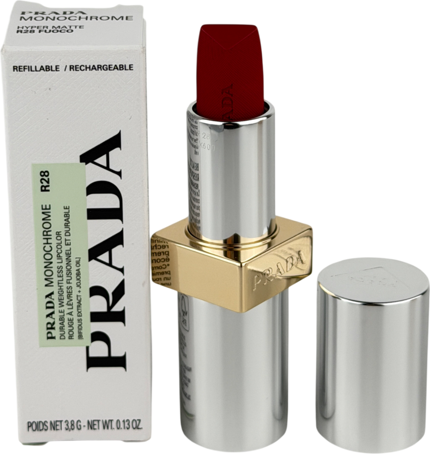 Prada Monochrome Soft Matte Lipstick R28 Fuoco 3.8g