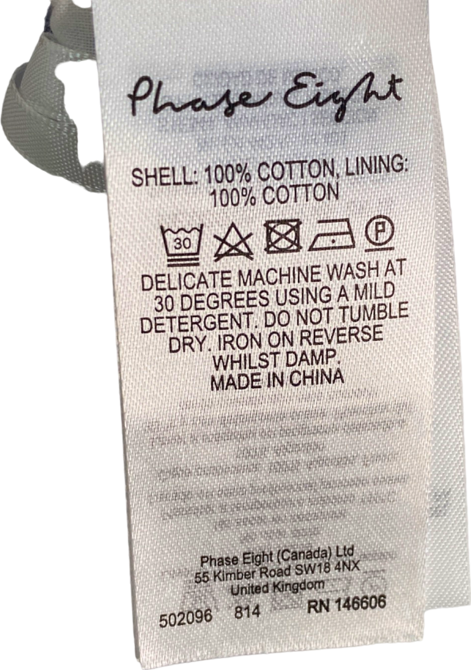 Phase Eight Blue Floral Print Top UK 18