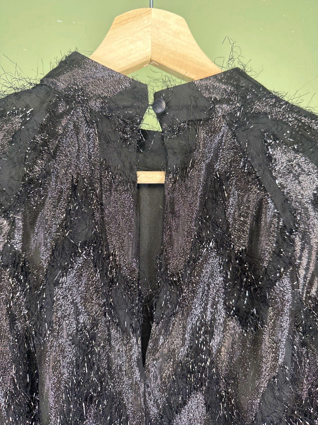 Friends Like These Millie Mackintosh Black Shimmer Long Sleeve Mini Dress UK S