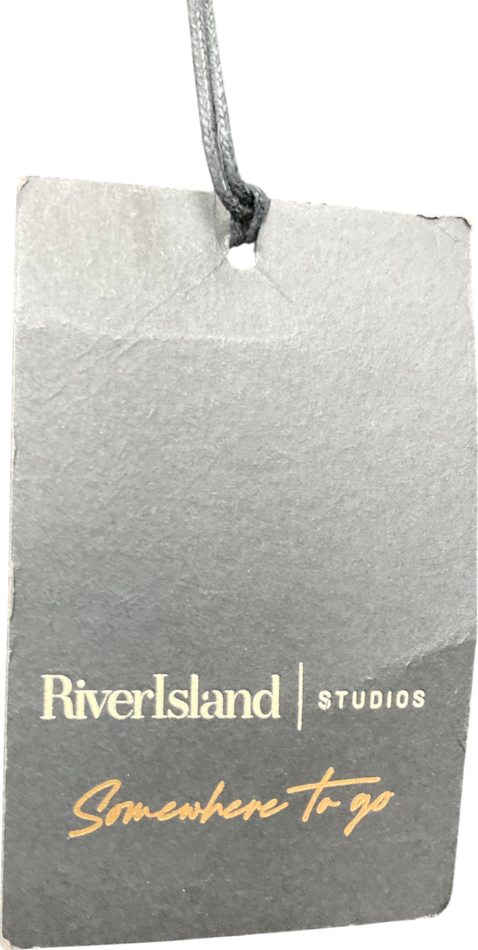 River Island Black Lace Trousers UK 8