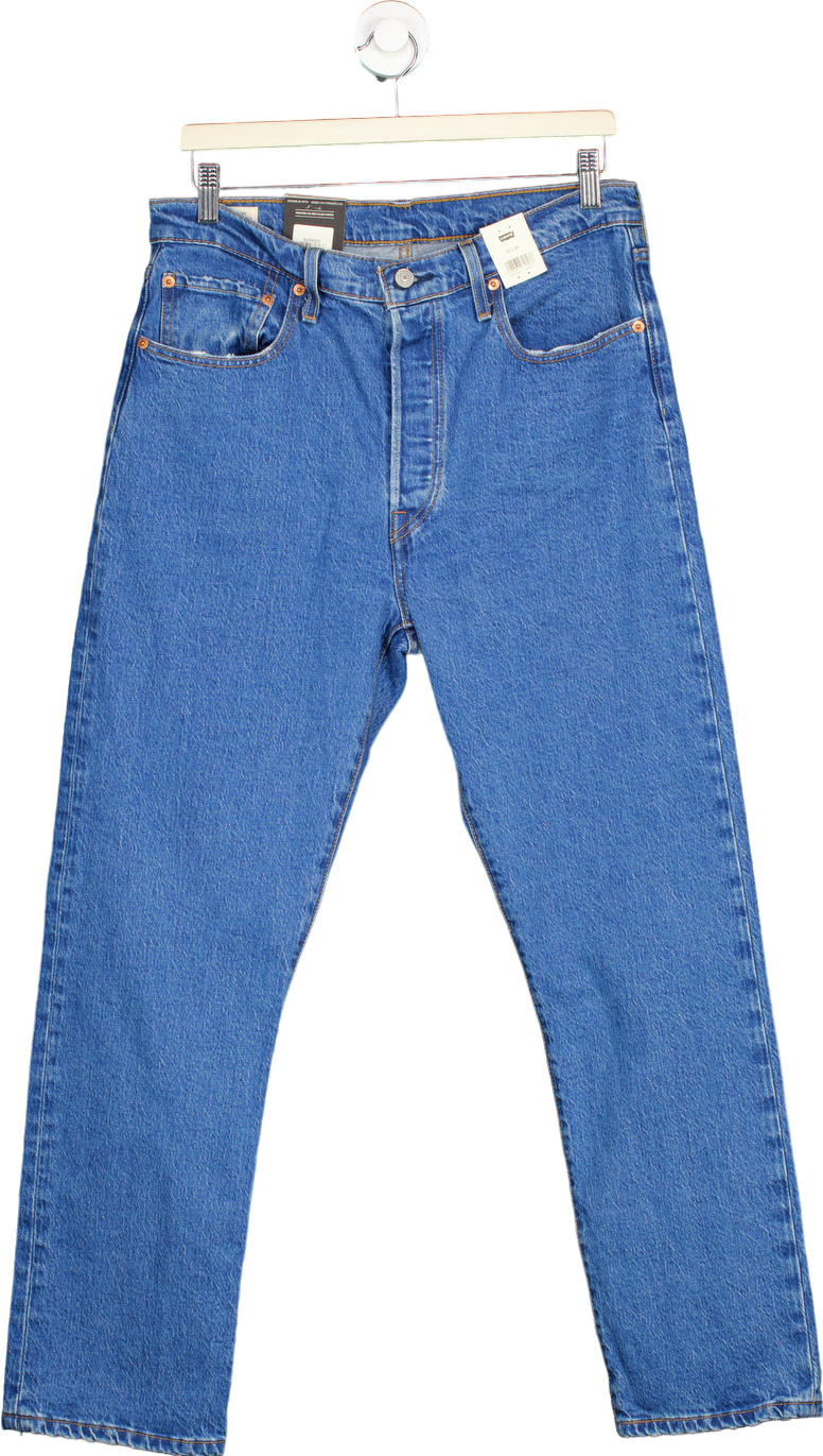 Levi's Blue 501 Original Cropped Jeans 32 x 28