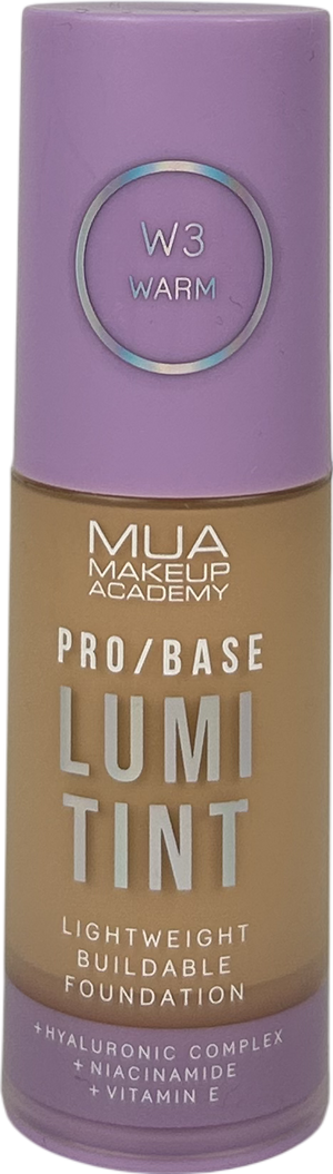 MUA Makeup academy Mua Pro/base Lumi Tint Foundation W3 Warm 30ml