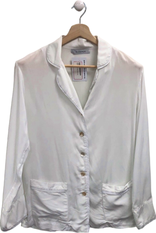 Sleeper White Lounge Shirt UK S