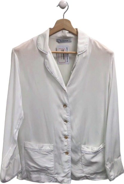 Sleeper White Lounge Shirt UK S