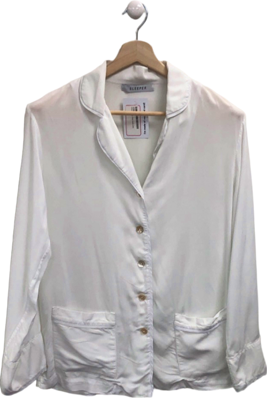 Sleeper White Lounge Shirt UK S