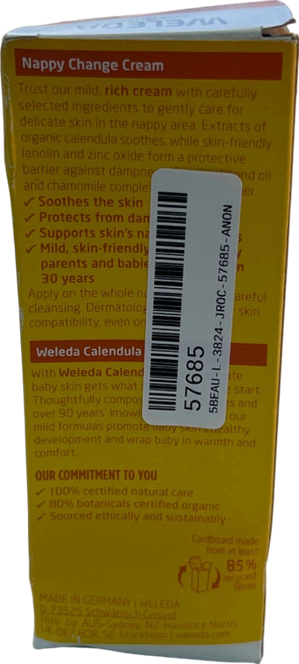 Weleda Baby Nappy Change Cream Delicate Skin 75ml