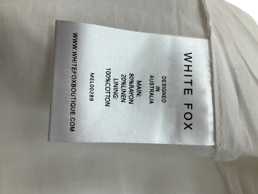 White Fox White At The Races Vest UK XL
