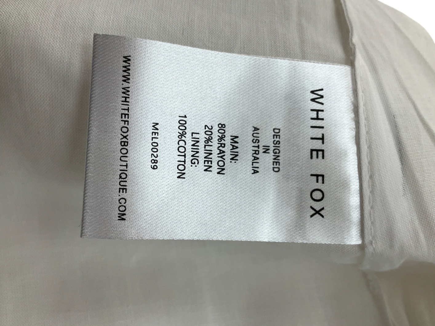 White Fox White At The Races Vest UK XL
