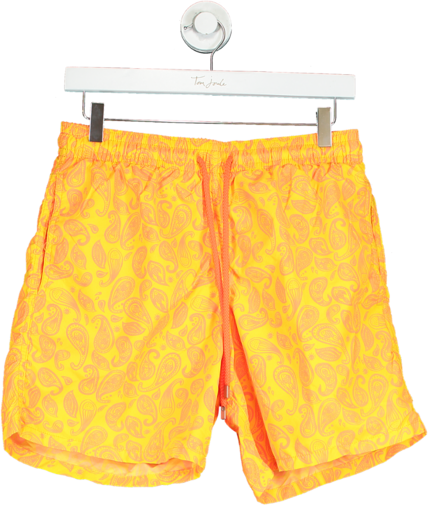 VILEBREQUIN Yellow Paisley Swim Shorts UK L