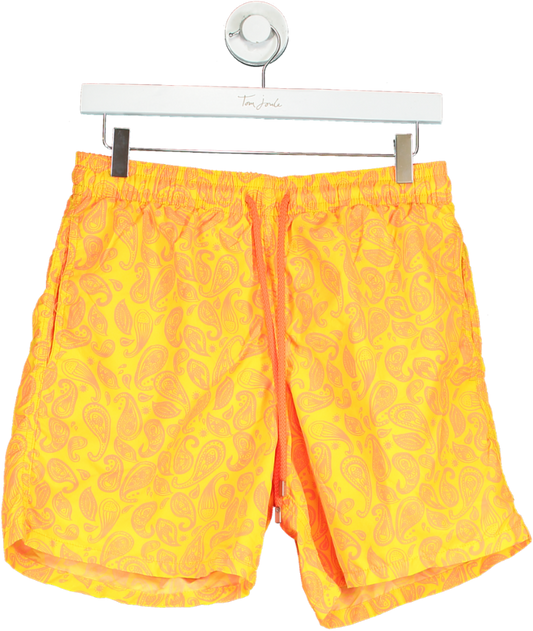 VILEBREQUIN Yellow Paisley Swim Shorts UK L