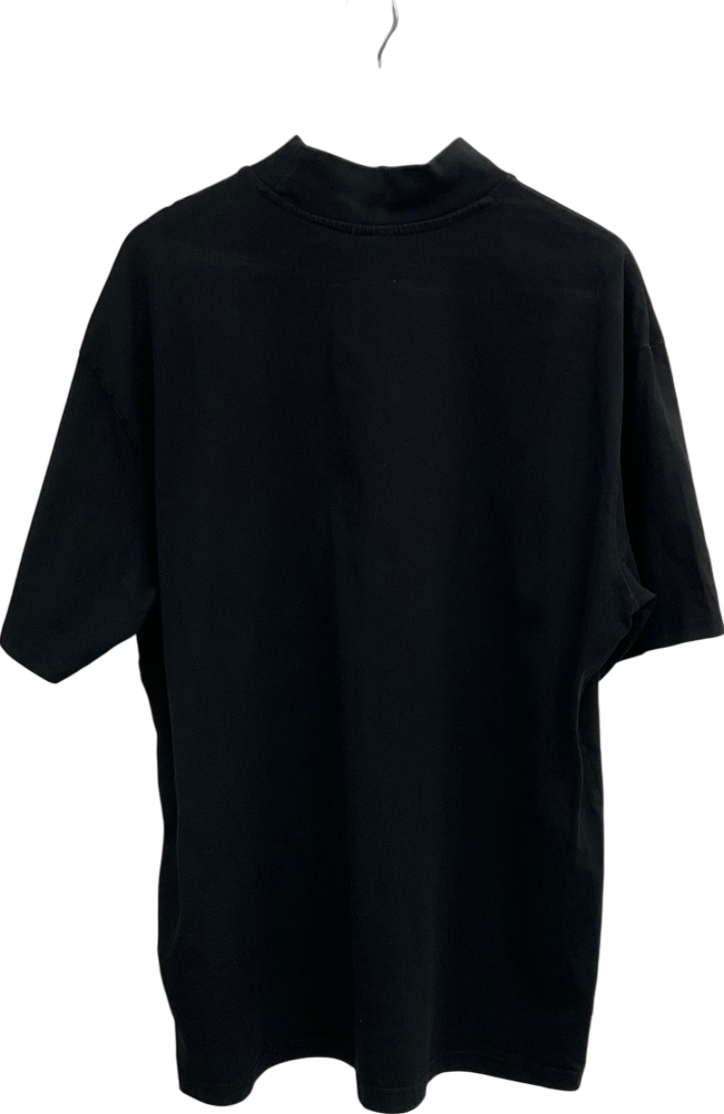 Starter Black Printed Logo High Neck T Shirt UK XL