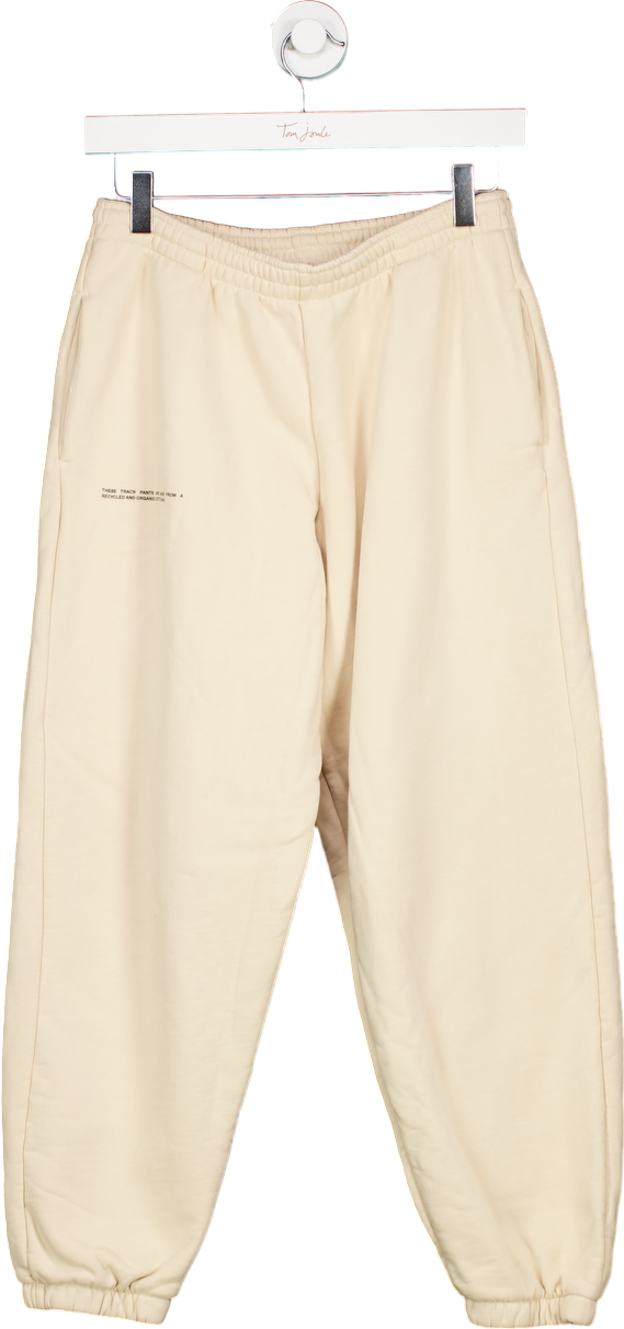 Pangaia Cream Recycled Cotton Track Trousers UK S