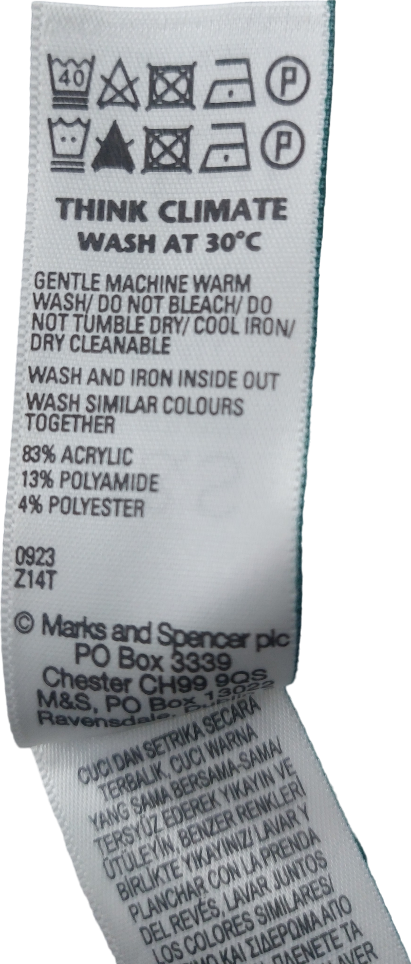 M&S Grey Cable Knit Skirt UK XS