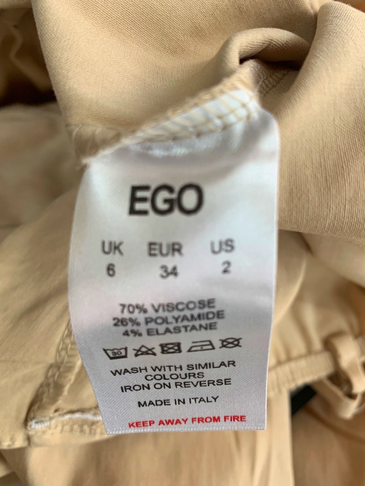 Ego Beige Strappy Dress UK 6