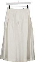 H&M White Circular Skirt UK 6