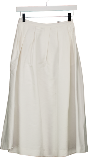 H&M White Circular Skirt UK 6