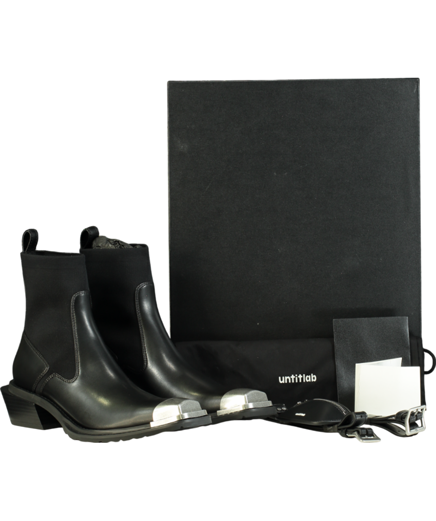 Untitlab Black Metal Cap Hitch Boot UK 8 EU 41 👠