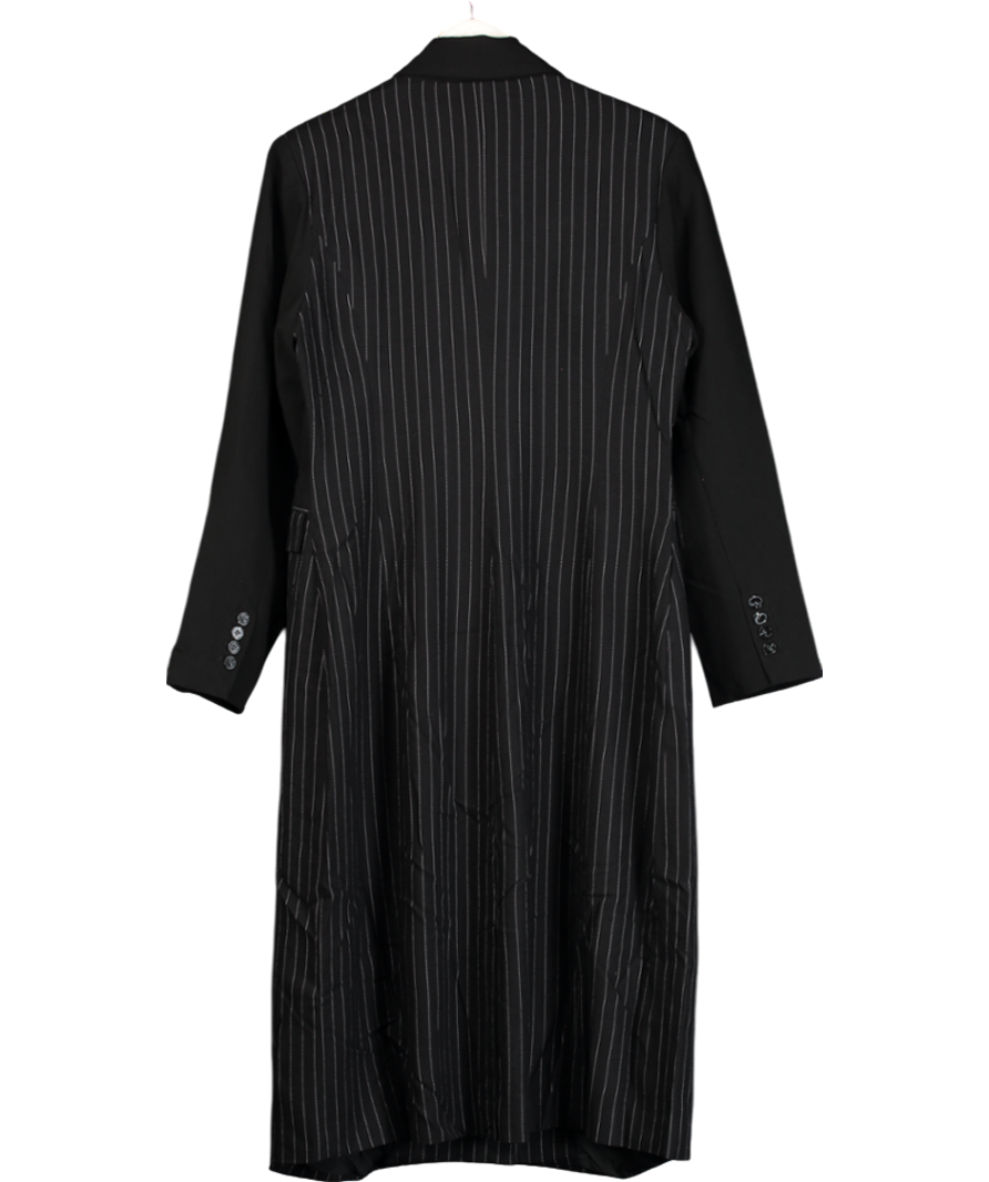 4th & Reckless Black Libby Pinstripe Coat UK 14