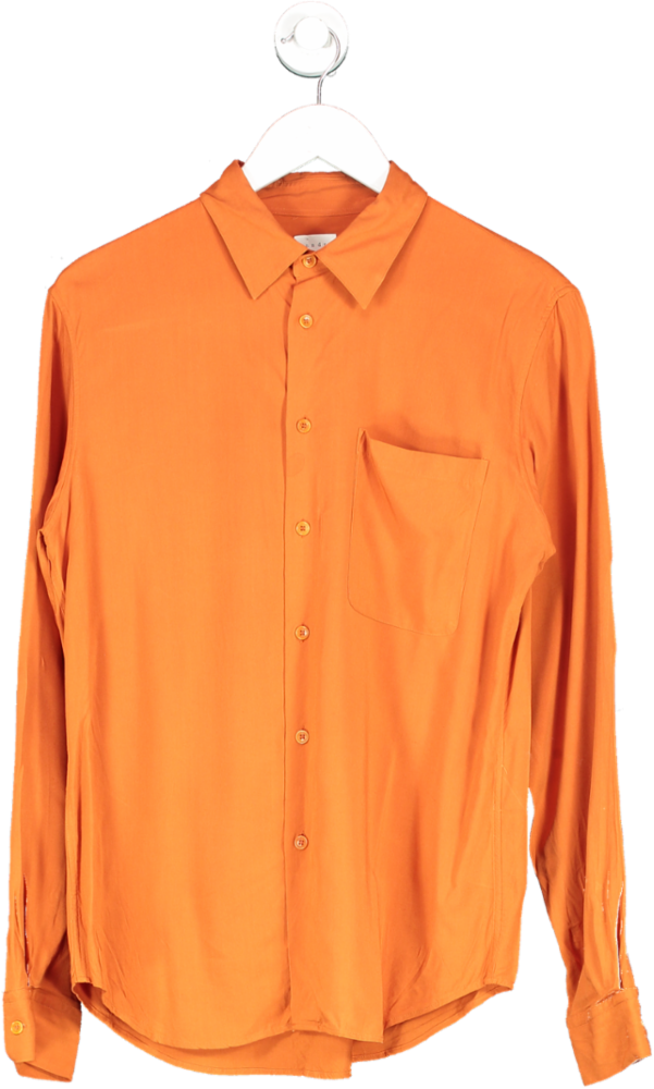 Sandro Orange Long Sleeve Shirt UK M