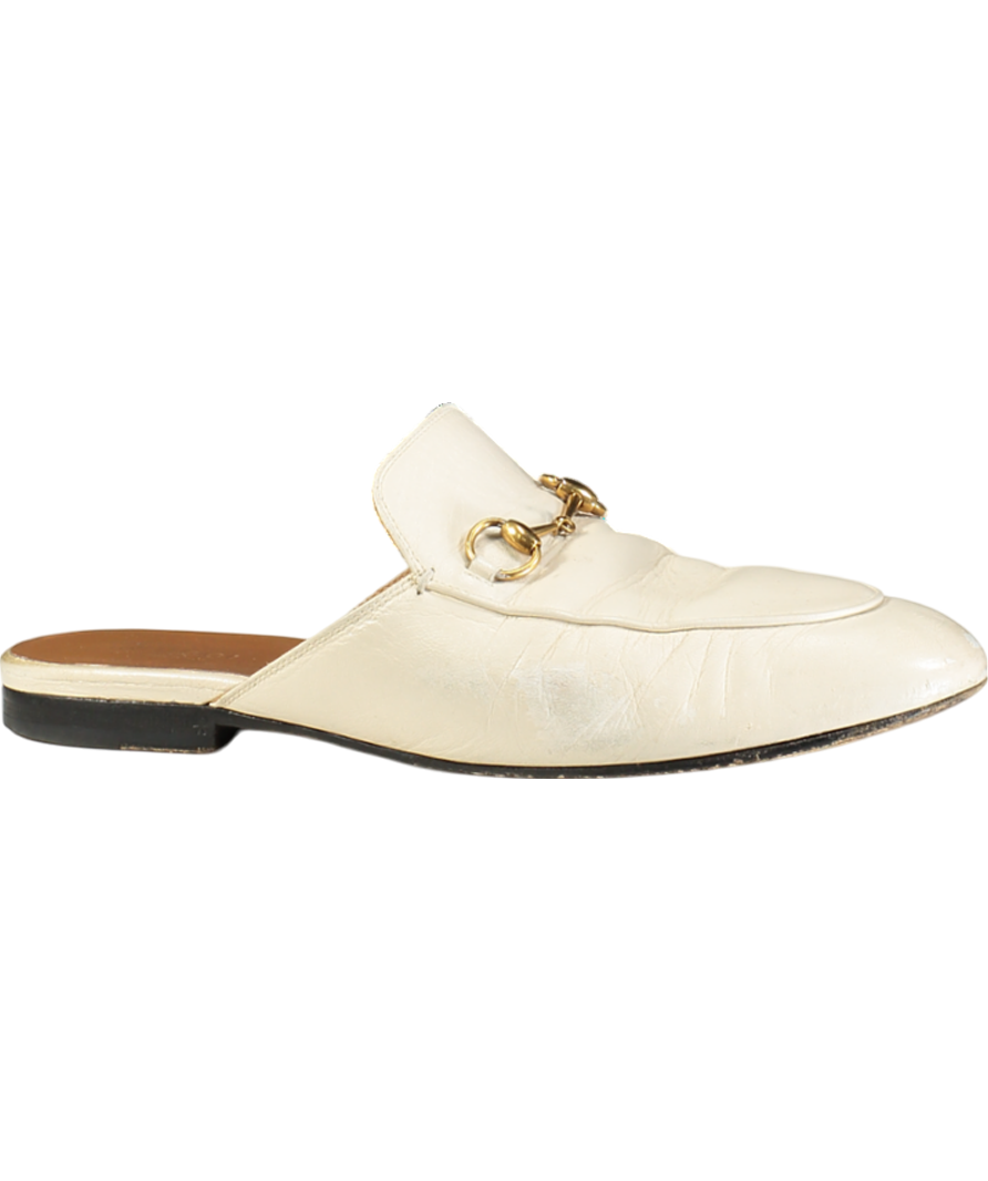 GUCCI Cream Princetown Slipper UK 6.5 EU 39.5 👠
