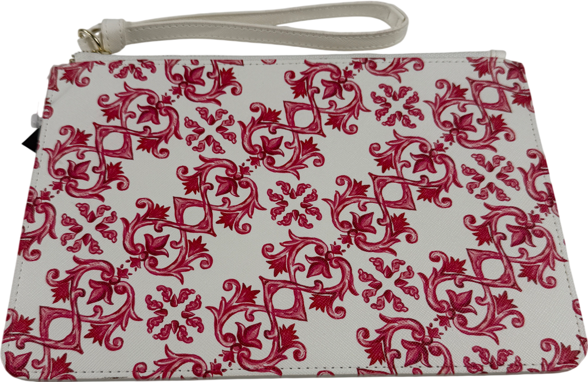 Dolce italiana Red Majolica Rosso - Clutch Sm Initials