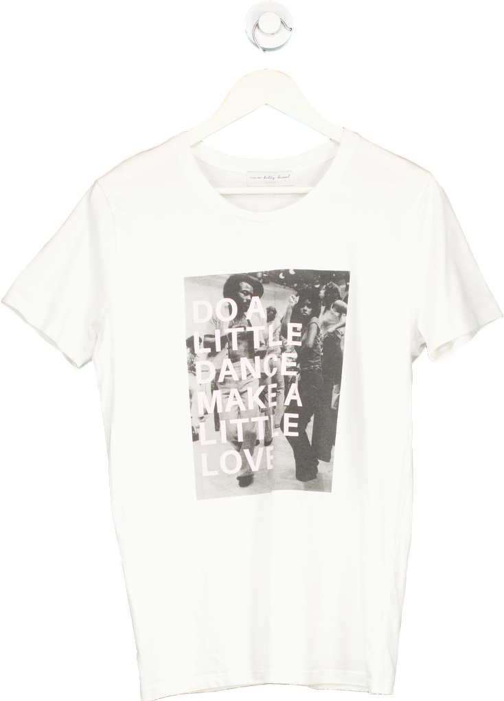 Never Fully Dressed White Graphic T-Shirt UK M