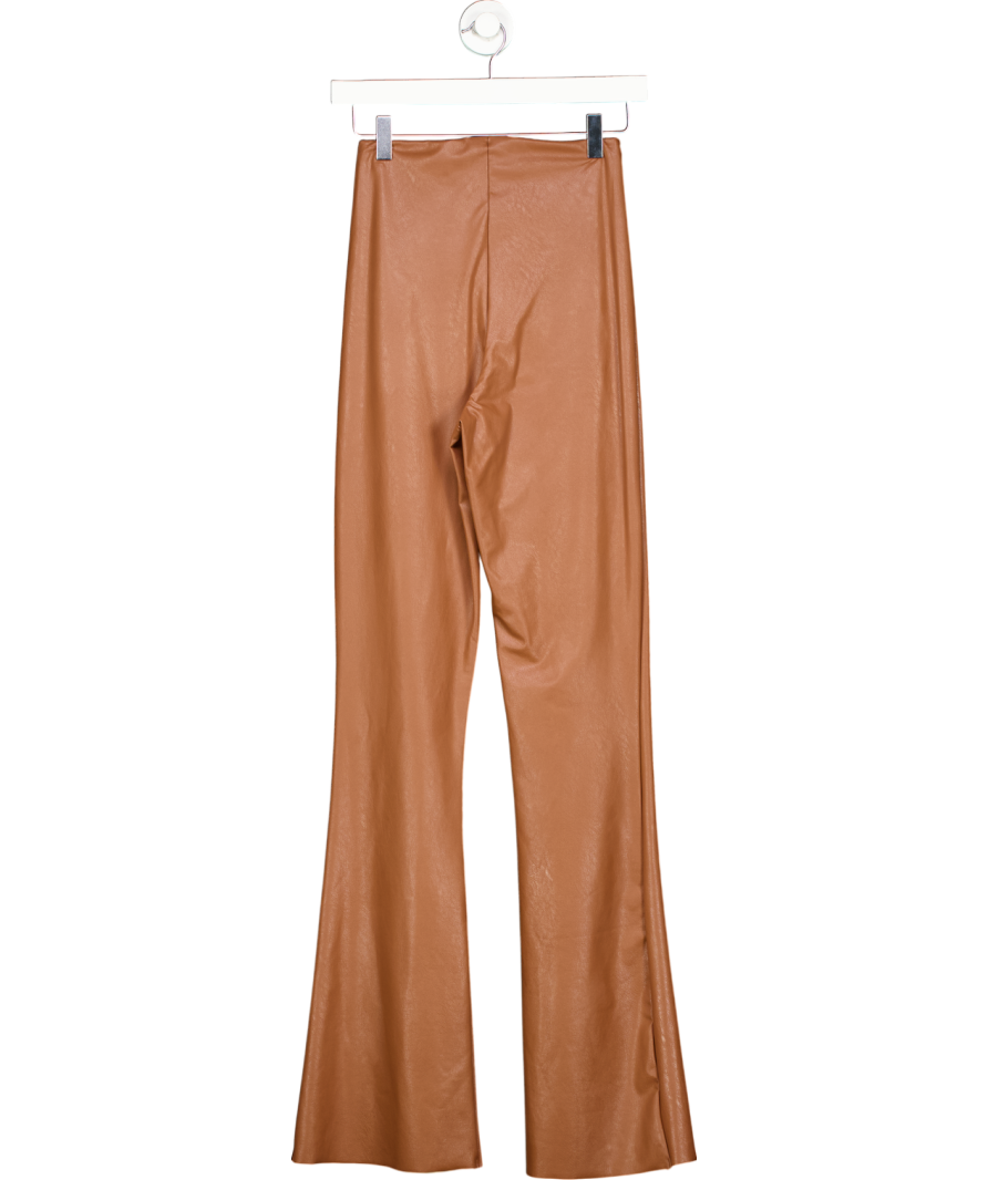 Commando Brown Faux Leather Leggings In Cocoa UK L