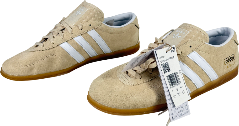 ADIDAS Cream Gazelle Indoor Suede Trainers UK 10 EU 44