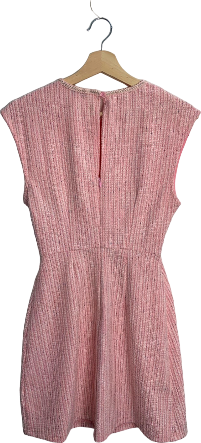 Fashion Nova Pink Textured Cut-Out Dress XS
