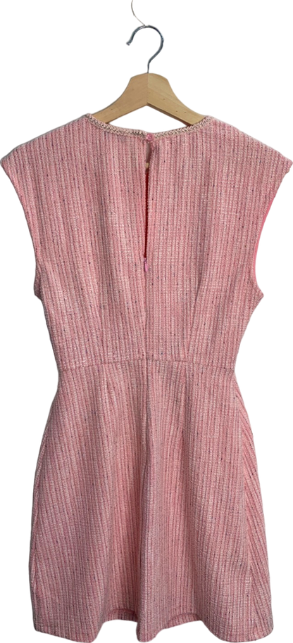 Fashion Nova Pink Textured Cut-Out Dress XS
