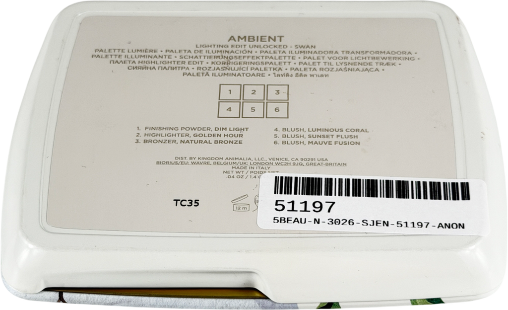 Hourglass Ambient Lighting Edit Unlocked Swan Lighting Edit 1.4g x6