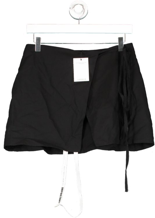 Mistress Rocks Black Pixie Wrap Mini Skirt UK S