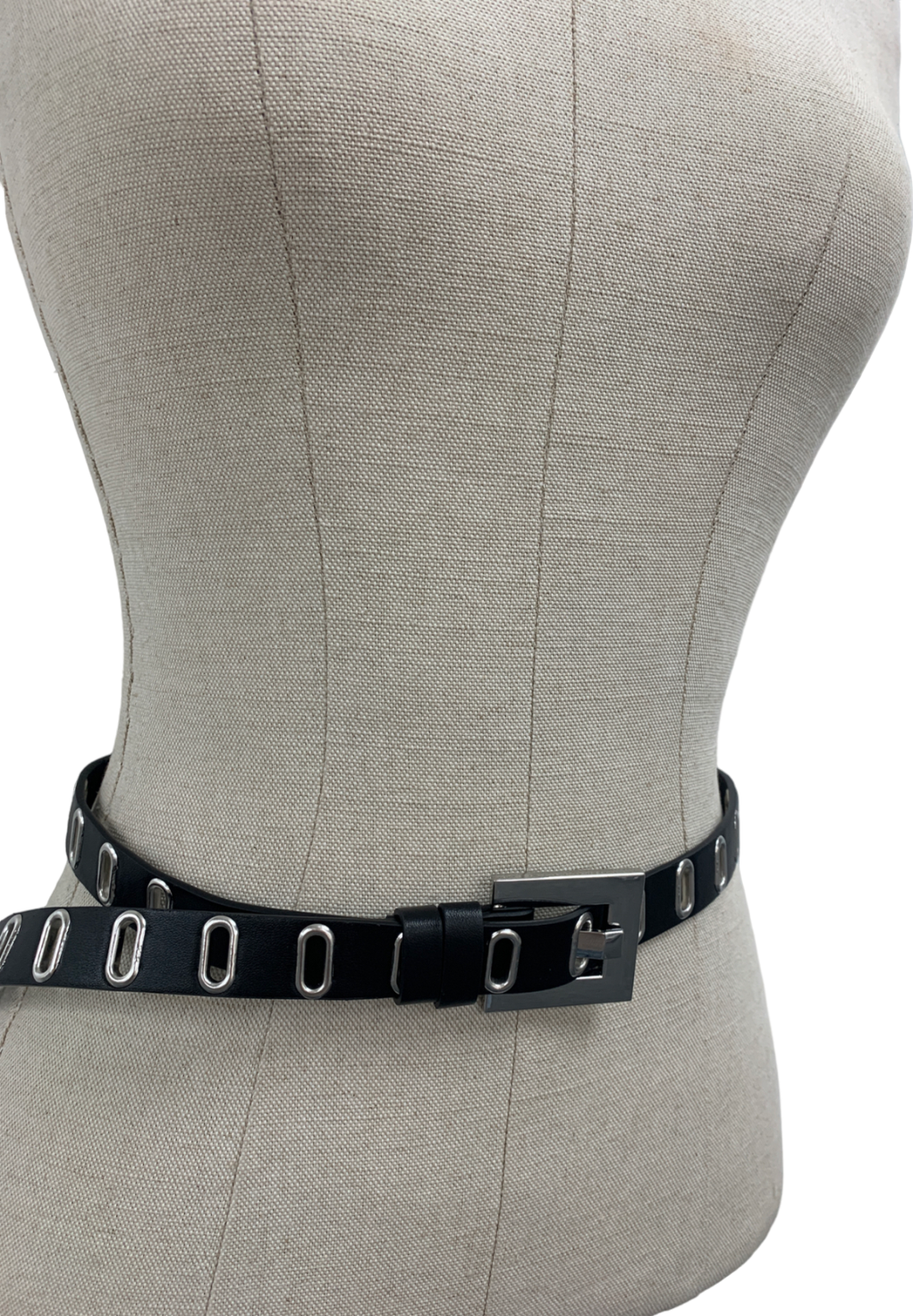 Rag & Bone Black River Leather Belt One Size